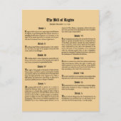 統一された州の権利書 ポストカード (正面)