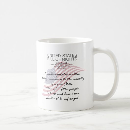 統一された州の権利。修正第2条 コーヒーマグカップ (右)