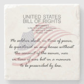 統一された州の権利。第3改正 ストーンコースター (正面)