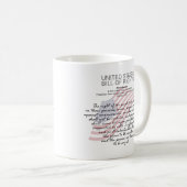 統一された州の権利。第4改正 コーヒーマグカップ (正面右)