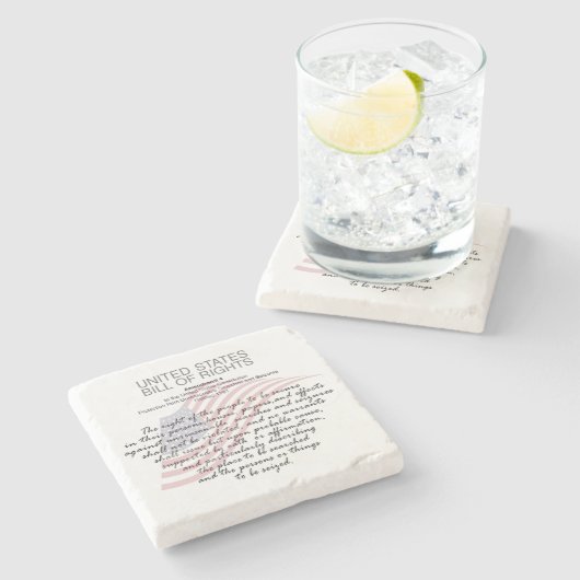 統一された州の権利。第4改正 ストーンコースター (横)