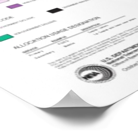 統一された州の無線周波数割り当て ポスター (角)