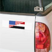 統一された州アメリカイエメン半旗アメリカ国 バンパーステッカー (トラック上)