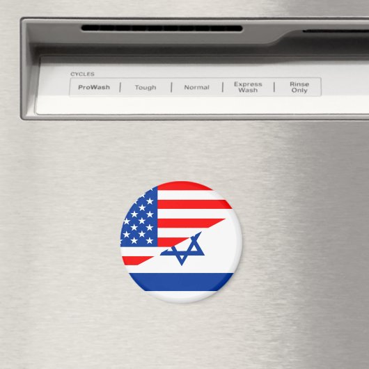 統一された州アメリカ合衆国イスラエル半旗アメリカ国 マグネット (インサイチュ (食洗機))