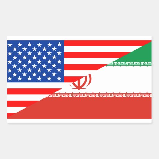 統一された州アメリカ合衆国イラン半旗アメリカ国 長方形シール (正面)