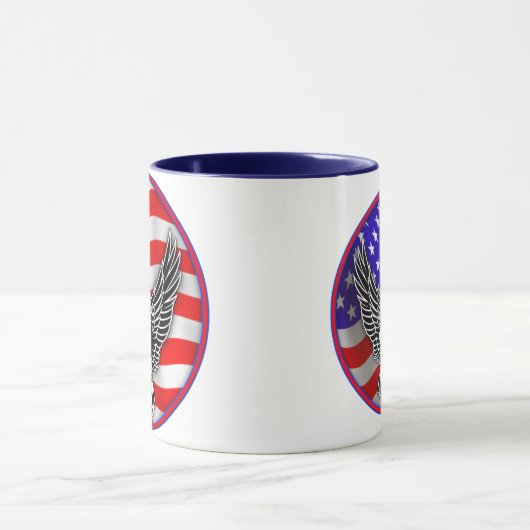 統一された州アメリカ国旗のイーグルマグ マグカップ (中央)