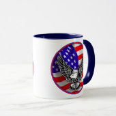統一された州アメリカ国旗のイーグルマグ マグカップ (正面右)