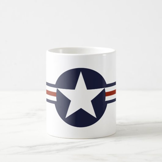 統一された州アメリカ国旗の丸のシンボル コーヒーマグカップ (中央)