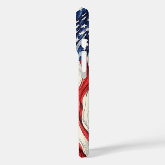 統一された州アメリカ国旗 Case-Mate iPhoneケース (裏面 / 左)