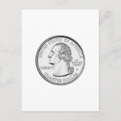 統一された州クォーターコイン ポストカード (正面)