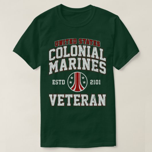 統一された州コロニアル退役軍人 Tシャツ (デザイン正面)