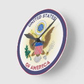 統一された州シ素晴らしール円の形状 ラウンド壁時計 (傾斜)