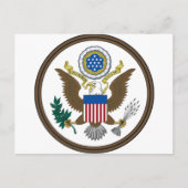 統一された州シ素晴らしール ポストカード (正面)