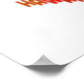 統一された州タイポグラフィ文字マップ ポスター (角)