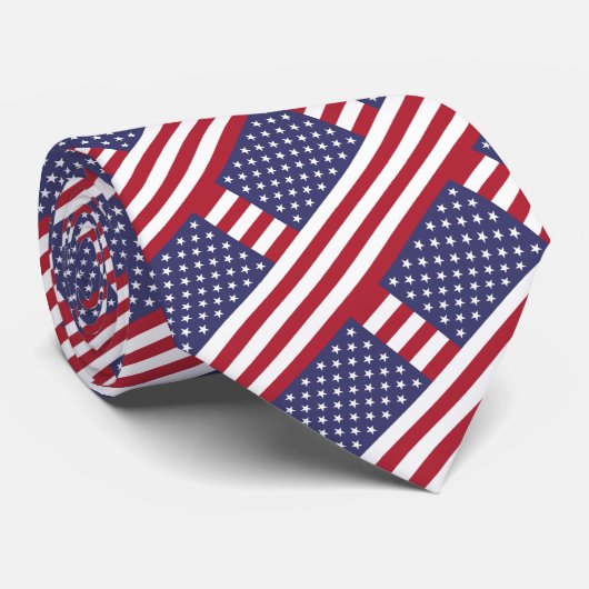 統一された州タイ,アメリカ国旗ファッションUSA ネクタイ (ロール)