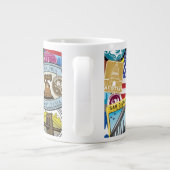 統一された州トラベルのステッカーパターン ジャンボコーヒーマグカップ (裏面)