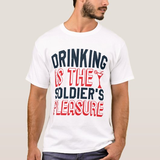 統一された州ネイビー – アメリカ海軍のDrinking Shirt Tシャツ (正面)