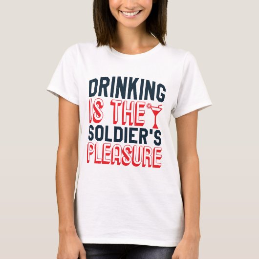 統一された州ネイビー – アメリカ海軍のDrinking Shirt Tシャツ (正面)