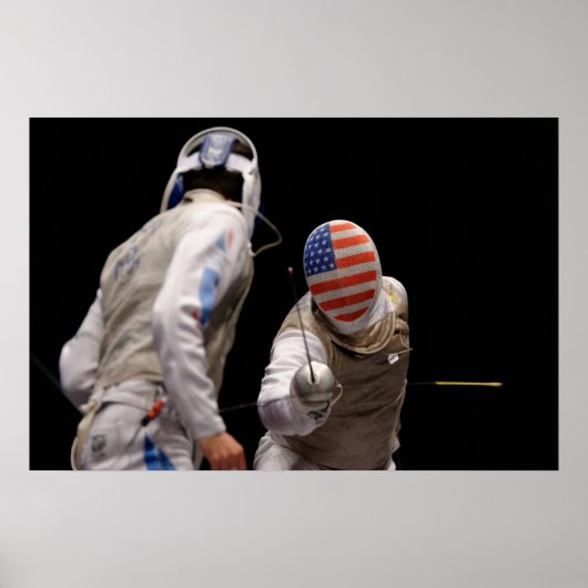 統一された州フェンシング ポスター (正面)