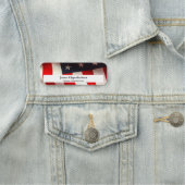 統一された州フラグクローズアップ 名札 (インサイチュ)