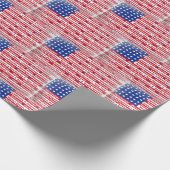 統一された州フラグデザイン ラッピングペーパー (角)