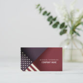 統一された州フラグデザイン 名刺 (スタンド正面)