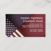 統一された州フラグデザイン 名刺 (裏面)