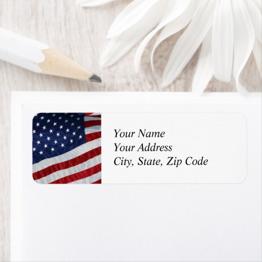 統一された州フラグ住所 シール (インサイチュ)