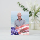 統一された州フラグ葬儀の写真 サンキューカード (スタンド正面)