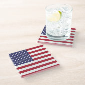 統一された州フラグ ガラスコースター (アングル)