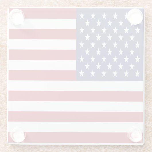 統一された州フラグ ガラスコースター (裏面)