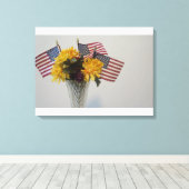 統一された州フラグ キャンバスプリント (インサイチュ (ウッドフロア))