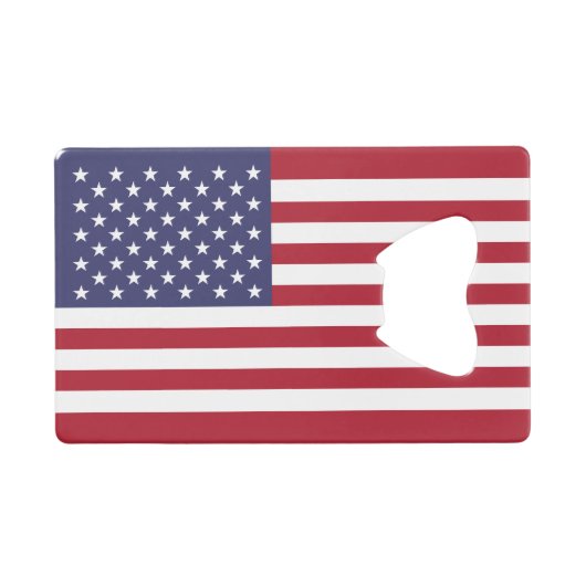 統一された州フラグ クレジットカード栓抜き (正面(横))