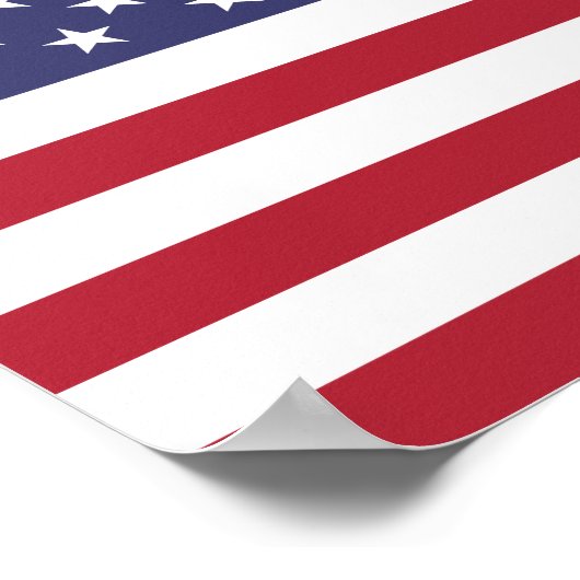 統一された州フラグ ポスター (角)