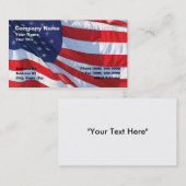 統一された州フラグ 名刺 (正面/裏面)