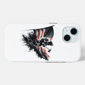 統一された州フラグ。消防士 Case-Mate iPhoneケース (裏面 (横))