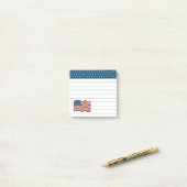 統一された州フラグItノートの投稿 ポストイット (デスク上)