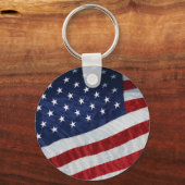 統一された州フラグKeychain キーホルダー (正面)