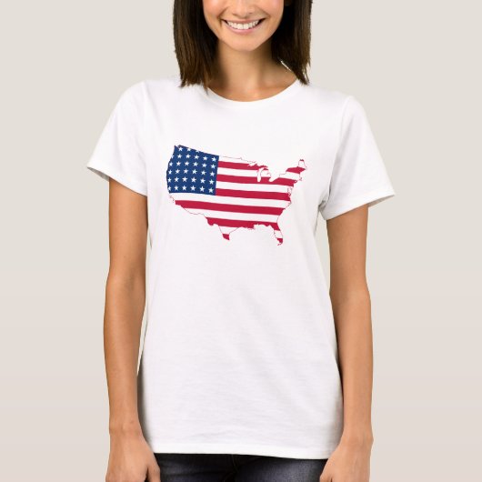統一された州フラグTシャツ Tシャツ (正面)