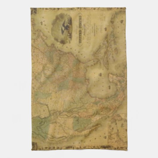 統一された州マップのキッチンタオル キッチンタオル (縦)