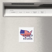 統一された州マップフラグ磁石 マグネット (インサイチュ (食洗機))