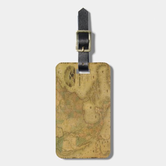 統一された州マップ荷物タグ ラゲッジタグ (正面縦)