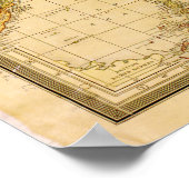 統一された州マップ(1901) ポスター (角)