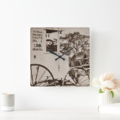 統一された州メールの壁時計 スクエア壁時計 (ホーム)