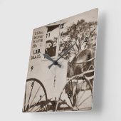 統一された州メールの壁時計 スクエア壁時計 (傾斜)