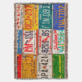 統一された州ライセンスプレートアートアメリカ スローブランケット (正面縦)