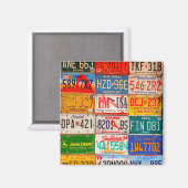 統一された州ライセンスプレートアートアメリカ マグネット (正面/裏面)