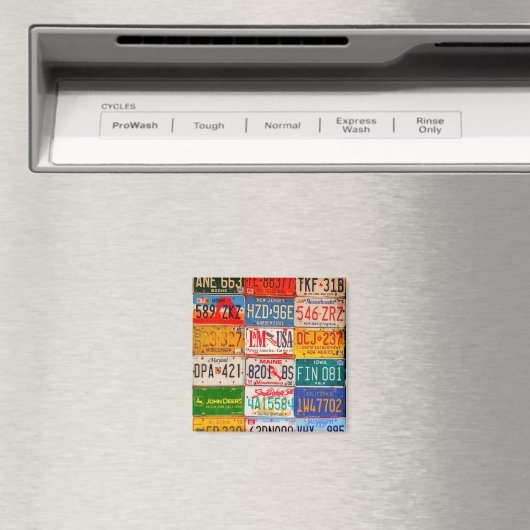 統一された州ライセンスプレートアートアメリカ マグネット (インサイチュ (食洗機))