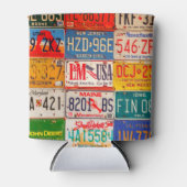 統一された州ライセンスプレートアートアメリカ 缶クーラー (正面)