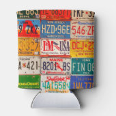 統一された州ライセンスプレートアートアメリカ 缶クーラー (裏面)